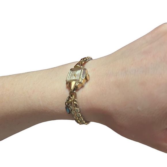 10k ROSE GOLD FILLED VINTAGE ELMONT WINDING WATCH - Picture 10 of 11